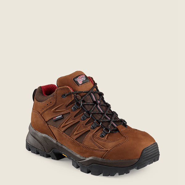 Red Wing Mens Hiking Boots - Truhiker - 3-inch Waterproof Safety Toe - Brown - SMN570649